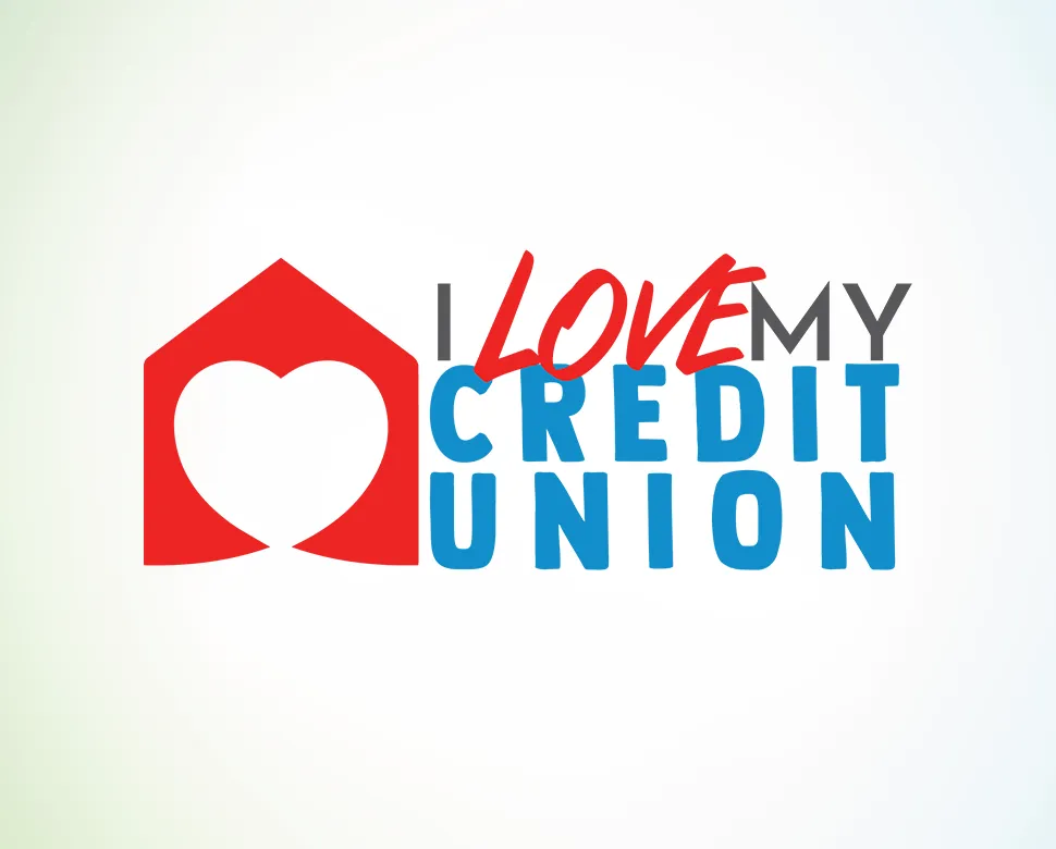 I love my Credit Union Day Logo